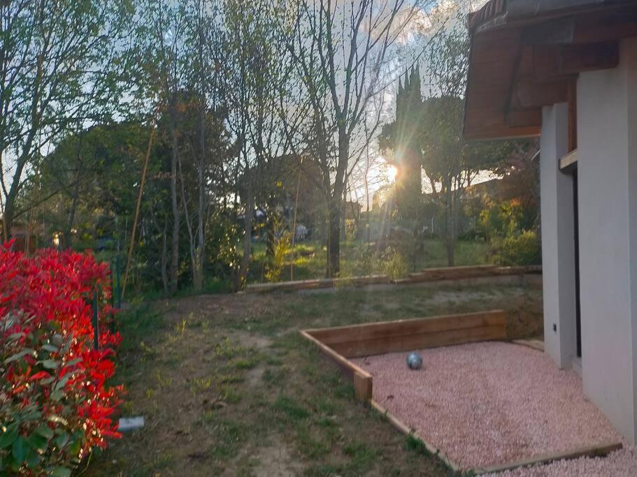 Studio Ambiance Verdoyante Et Vue Sur La Vallee Auzeville-Tolosane Exteriör bild